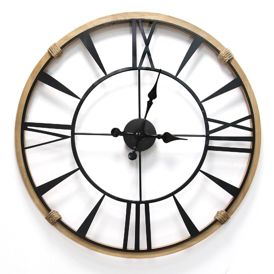  Wood Frame Columbus Wall Clock Default Title sold by Wens + Co