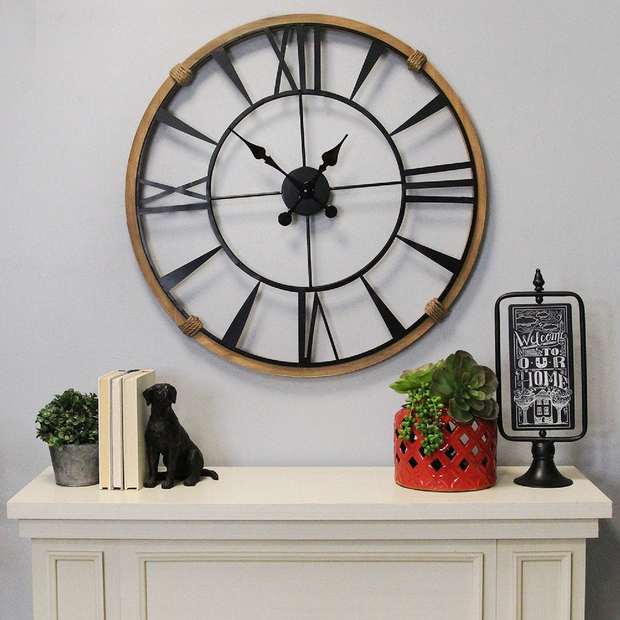  Wood Frame Columbus Wall Clock Wood Frame Columbus Wall Clock sold by Wens + Co