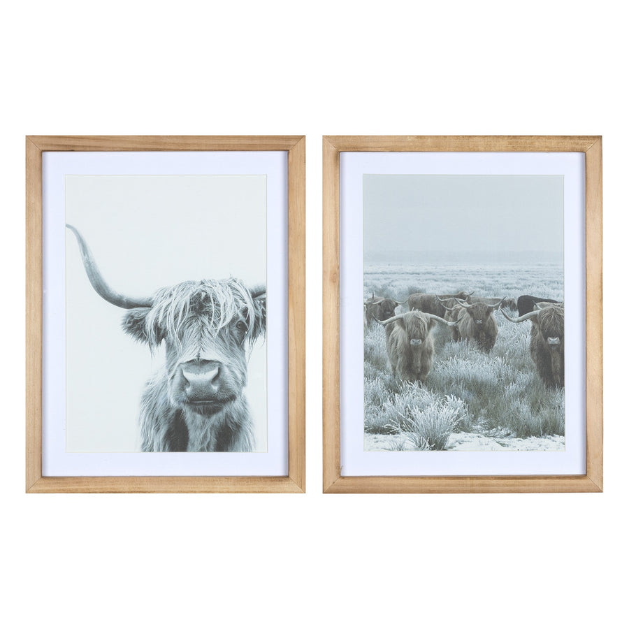  Set Of Two Wooden Highland Cows Wall Art Set Of Two Wooden Highland Cows Wall Art sold by Wens + Co
